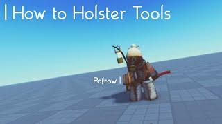 How to Holster Tools | Roblox Studio