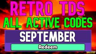 All New September 2022 Codes for ️Retro TDS ROBLOX WORKING Retro TDS Codes