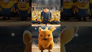 Gru & Minions vs Pikachu, Charizard, Blastoise, Venusaur, Charmander, Gyarados, Mewtwo
