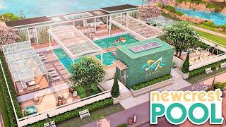 Splash of Newcrest Swimming Pool  | NO CC | The Sims 4 Speed Build