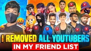 I deleted all big YouTubers in my Friend list ￼