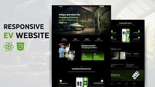How to Create EV Website Project for Freshers In React JS + CSS3 
