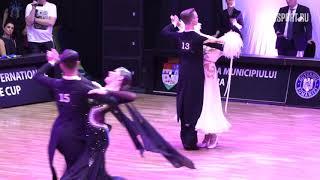 Dmitry Chelpanov - Yana Masharova RUS, Slow Foxtrot | WDSF European Championship Youth Standard