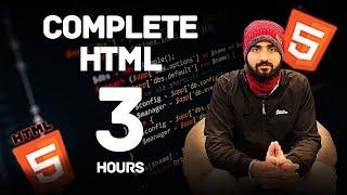 Complete HTML Tutorial in 1 Video || in HINDI (2024)  #mern || Full Stack Web Development