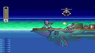 Mega Man X Legacy Collection - Launch Octopus Speedrun (Hi Res Full Screen GAMEPLAY) PS4