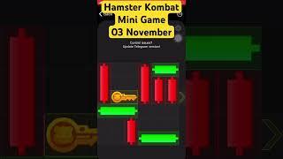 03 November hamster Kombat mini game solution today.hamster Kombat moves market candles and get key