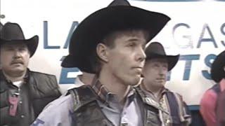 Tuff hedeman turns down bodacious NFR 1995/Jim sharp nearly rides bo before getting slamed