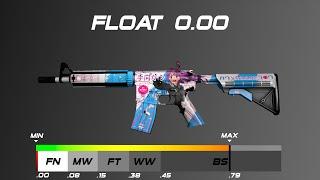 CSGO M4A4 | Temukau - Skin wear/float