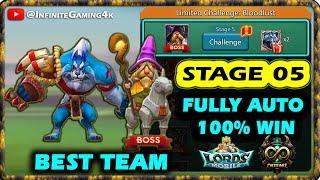 Lords mobile Grim Wolf limited challenge stage 5|Limited Challenge Bloodlust stage 5 Auto