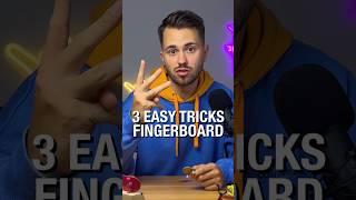 You’ll learn 3 tricks in 3 mins  #fingerboarding #techdeck #tutorial