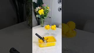 Let’s make mango and passion fruits ice cream  #mango #cooking #food #foodie #foodlover #shorts