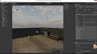 unity 3D particles leaves falling 2