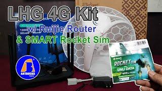 Smart Rocket Sim Unli Data with LHG 4G Kit & Ruijie EW1200G Pro