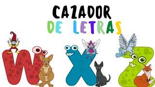 Cazador de Letras / Letras W,X,Z/ Aprender a Leer con El Profe Paco