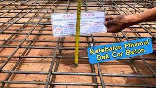 Ketebalan Minimal Dak Cor Beton