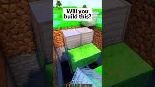 INSTEAD Build thisfastest ELEVATOR (Time To Pretend) in Minecraft! #shorts