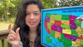 asmr • soft geography teacher covers States of America