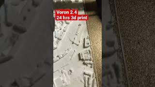 24 hours with Voron 2.4 / 3d print of city in scale of 1:5000 #shorts