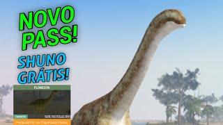 NOVO GAMEPASS TURIASAURUS! E SHUNO GRÁTIS! - Dinosaur World Mobile, ROBLOX.