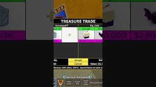 I accepted this trade for Dough #roblox #bloxfruits #shorts