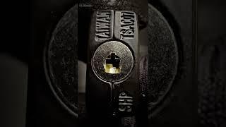 TSA approved lock vs. Covert Instruments pick #covertinstruments #lockpicking #travel #security #diy