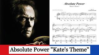Absolute Power - Kate's Theme - Clint Eastwood (piano solo)