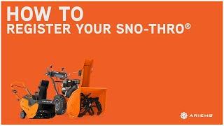 How to Register an Ariens® Snow Blower | Ariens