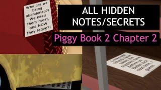 PIGGY BOOK 2 CHAPTER 2 ALL NOTES AND SECRETS [ROBLOX]