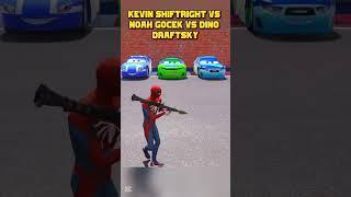 KEVIN SHIFTRIGHT VS NOAH GOCEK VS DINO DRAFTSKY - RPG CHALLENGE DISNEY CARS #disneycars #shorts