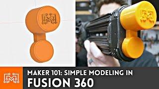 Fusion 360: Making a simple object for 3D printing // Maker 101 | I Like To Make Stuff