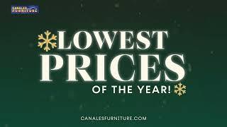 Season of Savings on EVERYTHING at Canales Furniture 