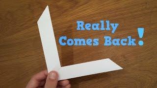 How To Make a Paper Boomerang - Origami