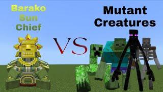 Barako, Sun Chief vs Mutant Creatures - Minecraft Mob Battle