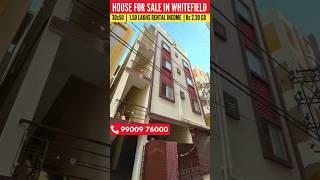 House for sale in Bangalore 30x50 Whitefield Rental income Bangalore property sale#home #house#sale