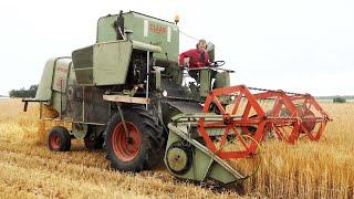 Claas Mercur Self-Propelled Harvester in the field harvesting Barley | Antique Harvest Show 2022