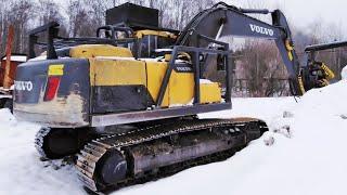 Проверка харвестер Volvo EC220DL с пильной головкой Waratah H480C