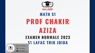 EXAMEN MATH NORMALE PROF CHAKIR AZIZA CPRRIGE PAR ECO-ABDO