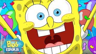 Bob Esponja | ¡Los MÁS GRANDES festines de Fondo de Bikini!  | 60 minutos | Bob Esponja en Español