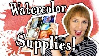 My Watercolor Supplies!