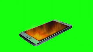 BLAZING CELL PHONE  GREEN SCREEN