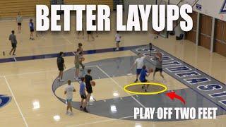 Basketball Drill for Better Layups - Play Off Two Feet