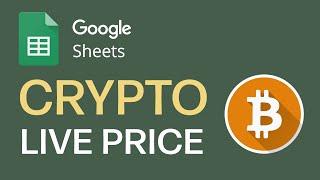 Import Cryptocurrency Price In Real Time In Google Sheets