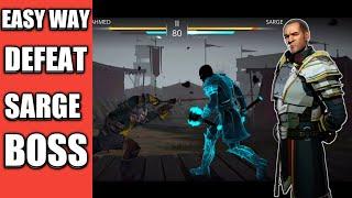 How to Defeat Sarge Boss | Series Boss Part 01 | Shadow Fight 3 | Walk Through Boss Sarge SF3