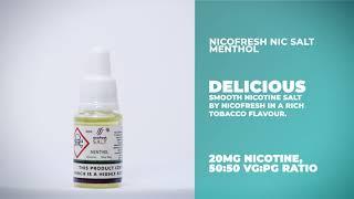 Menthol - Nicofresh Nic Salt - Kix Vaping Liquids