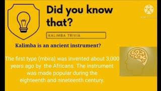 Did you know?(Facts About Kalimba) Part 1~RM Kalimba