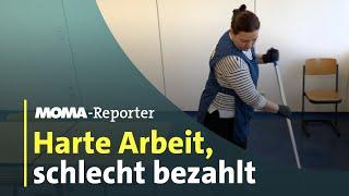 Reinigungsbranche: Harte Arbeit, schlecht bezahlt | ARD Morgenmagazin