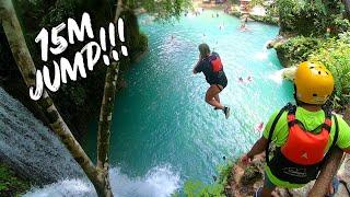 Kawasan Falls Canyoneering - 15M+ CLIFF JUMPS | Cebu Waterfalls | Philippines Travel Guide