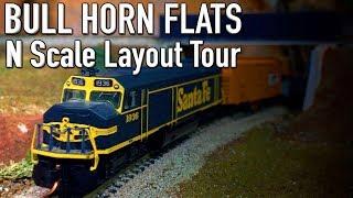 Bullhorn Flats N Scale DCC Model Railroad Layout Tour with Ed Gregory