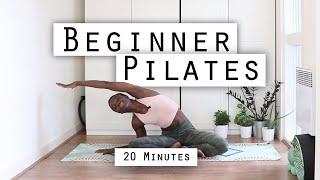 20MIN BEGINNERS PILATES WORKOUT- GREAT FOR EVERYBODY-  AT HOME WORKOUT