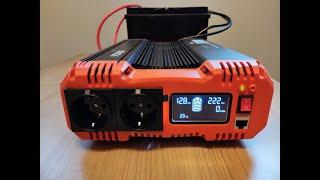 Найкращий інвертор  з чистим синусом  FCHAO 2500w !!! Розпаковка, огляд і тести з  електроприладами.